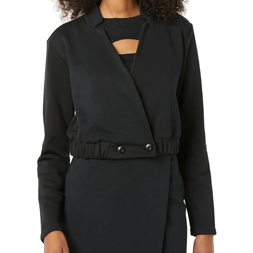 Terea Madelyn Cropped French Terry Jacket Blazer